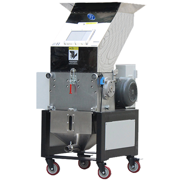 plastic granulator Manufacturer in Pune equipped with a granulating auto collecting system